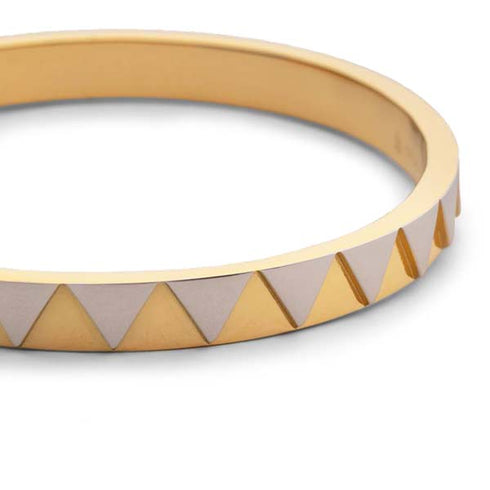 Skultuna & GtG Sharktooth Cuff Bracelet Two-Tone